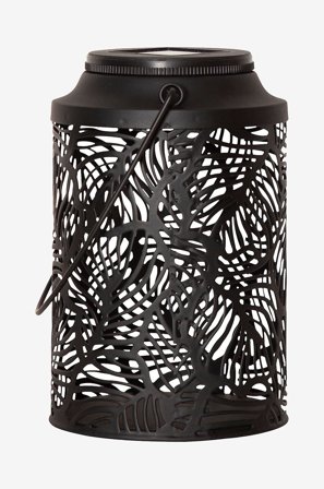 Star Trading - Solcellelykt Leafy 17cm - Svart - Bordlamper, utendørs - Fra Homeroom