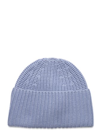 Rib Hat Designers Headwear Beanies Blue Filippa K