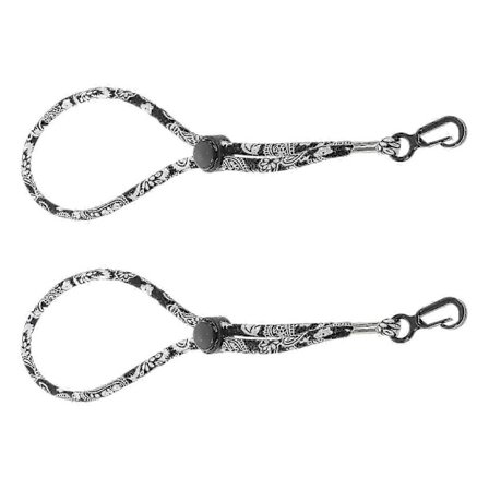 Ski handske med optrækkelig snor for sikkerhed