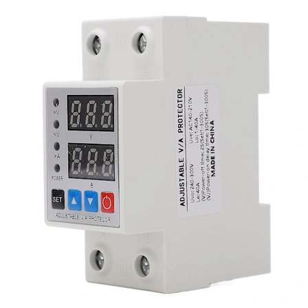 [CA] Yli- ja alijännitesuoja Säädettävä kaksoisnäyttö Ylivirta- ja ylikuormitussuoja 40A 240V‐300V