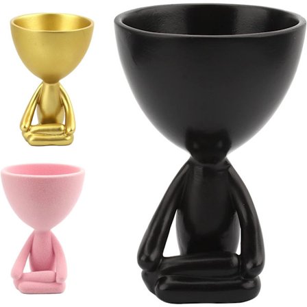 Kreativ meditationskontorindretning - skrivebordsindretning til kvinder og mænd - kontorbordstilbehør borddekorationer