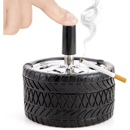 Askebeger i rustfritt stål, roterende askebeger i metall