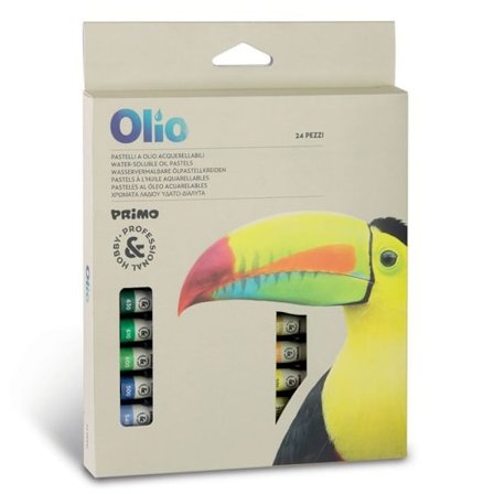 24 akvarell oljepastell