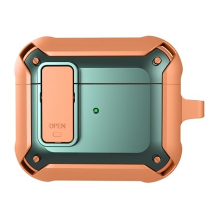 AirPods 3 Skal Shockproof Hybrid Armor Orange/Grön