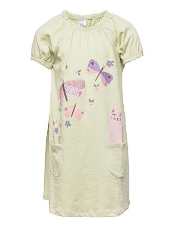 Top Long Singoalla Butterfly C Dresses & Skirts Dresses Casual Dresses Short-sleeved Casual Dresses Grøn Lindex