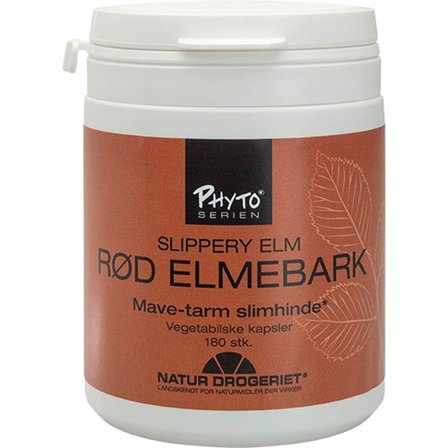 Natur Drogeriet Rød Elmebark 180 kaps., Helse & Madvarer, Naturlægemidler, Mave / Tarm