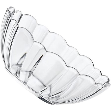 Klara Akryl Salladsskålar Återanvändbar Blomform Serveringsskål för Sallad Popcorn Frukt Grönsaker Snacks Köksredskap 22cm