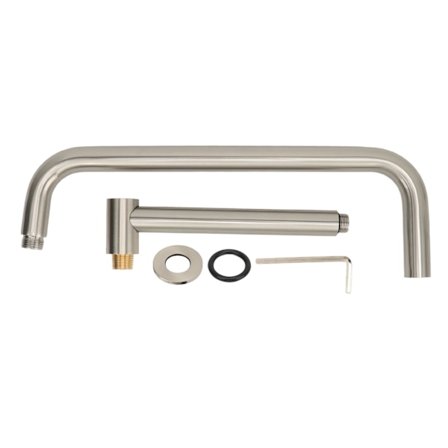 Brusehovedforlænger S Form Roterbar Vægmontering Rustfrit Stål Arm til Badeværelse