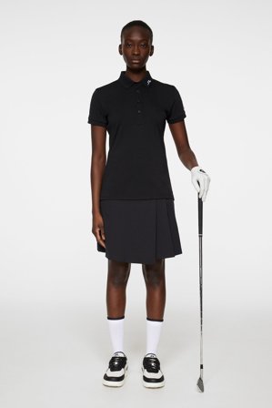 J.Lindeberg - Golf - Tour Tech Golf Polo - Black - Woman - XL
