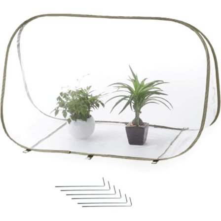 Pop up växthusöverdrag Mini växthus, Transparent PVC Mini Small Grow Plant House(35"x20"x24")