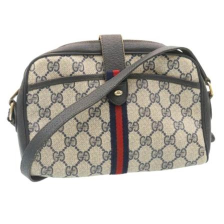 Gucci Vintage, Pre -owned Shoulder Bag Grijs, Dames, Maat:ONE Size,leer