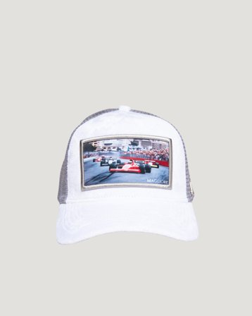 MAGGIORE MAGGIORE Racing Cap White Hvit Caps Gutt - Kids Brand Store