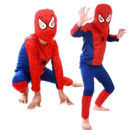 Halloween Lasten Pojat Spiderman Puku Cosplay Asut Vaatteet #1