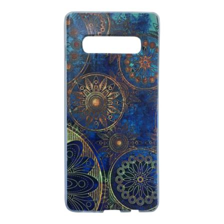 Samsung Galaxy S10 Plus Mandala Blå/brun Mönster Geometri Multifärg