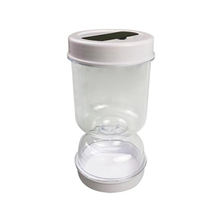 /NN/Sylteglass med sil, vendbar krukke med dobbel lekkasjebeskyttelse, matoppbevaringsbeholder for frukt og grønnsaker