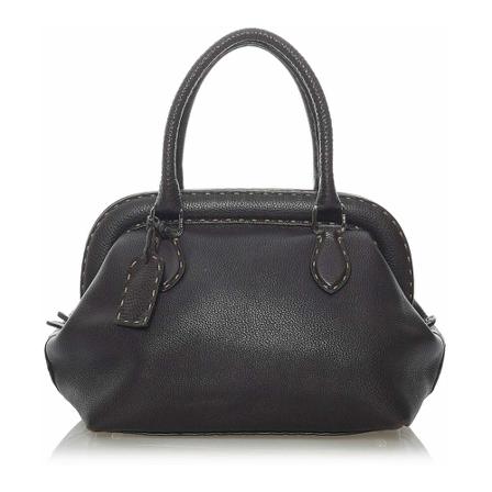 Fendi Vintage Pre-owned Selleria HandTas , Zwart , Dames , Maat: ONE Size Vintage Tassen