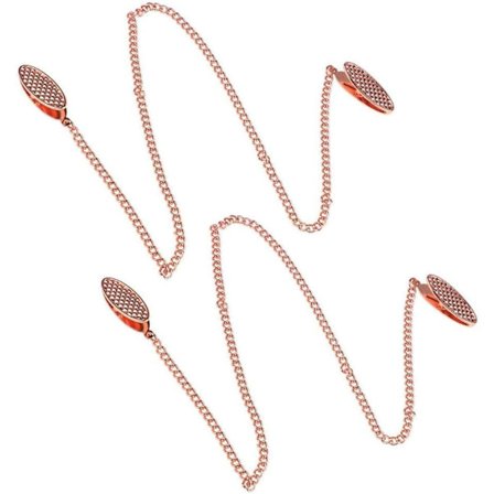 Servietkæde i zinklegering, klemme til serviet, hagesmæk, metal, fleksibel servietholder