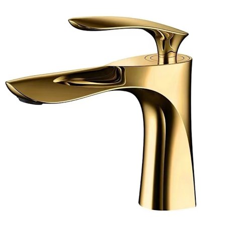 Badeværelsesvask Armatur Messing Mixer Tap Guld Krom Finish Guld Mixer Tap med Vask
