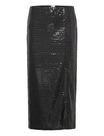 Yasdarkness Hw Midi Skirt - Show Black YAS