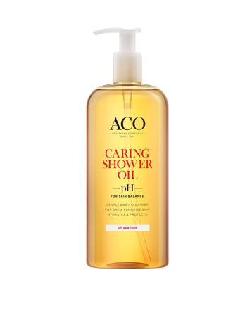 ACO Caring Shower Oil Uden Parfume 400 ml, Skincare, Kropspleje, Bodyshampoo