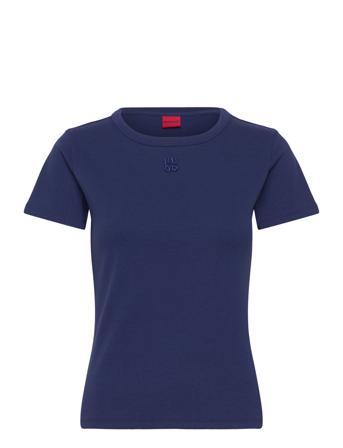 Deloris Tops T-shirts & Tops Short-sleeved Navy HUGO