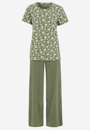 Cellbes of Sweden - To-delt pyjamas i kakigrøn til damer i størrelse 34/36