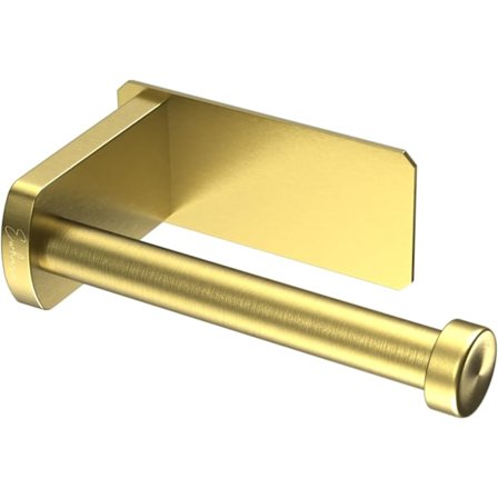 Kultainen WC-paperiteline seinälle asennettava - Itsekiinnittyvä, ruostumattomasta teräksestä valmistettu WC-paperiteline kylpyhuoneeseen ja keittiöön