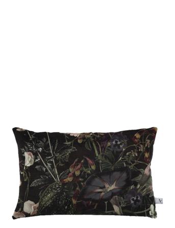 Cushion Cover Dark Flowers Home Textiles Cushions & Blankets Cushion Covers Multi/mönstrad Au Maison
