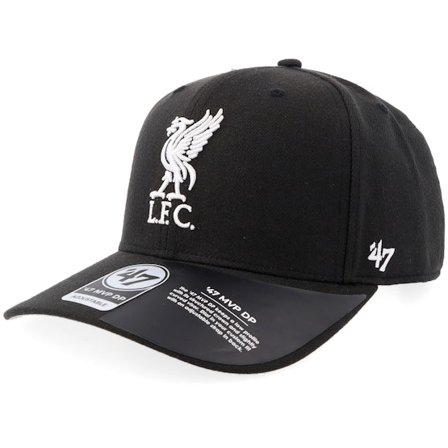 47 Brand - Football Svart adjustable Caps - Liverpool Branson Mvp Black Adjustable @ Hatstore