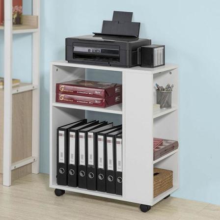 Sobuy Soffbord,förvaringsbord,med Hjul,hörnbord Tv-bänk Fbt68-w