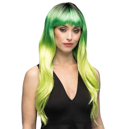 Peruukki Otsatukalla Vihreä