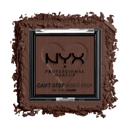 NYX Professional Makeup Can’t Stop Won’t Mattifying Powder Puder Unisex Brun 6 G