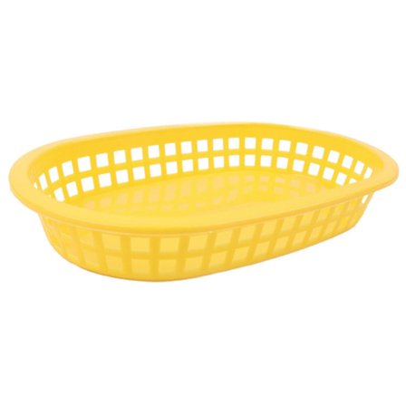 100pcs/50pcss Food Basket Oval Shape Dinnerware Plastic French Fries Fast Food Storage Plates For Restaurant