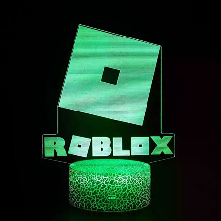Tegneserie Spill Roblox 3D Nattlys Skrivebord Fargerike Ornamenter Bordlampe Nattbord Student Barn Dekor Bursdagsleker Gaver[YJD]
