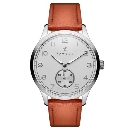 Adrien | Montre en acier inoxydable et émail blanc pour hommes
