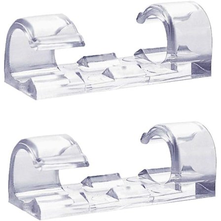 64 kpl Selkeät Kaapelinklipsit, Vahvat Itsekiinnittyvät Kaapelit Siistit Johdot