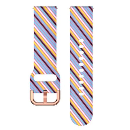 18mm Tryckt Silikonarmband för Huawei Watch Gt4 41mm 18mm Armband För Garmin Vivoactive 4S/Venu 2s Huawei Watch Gt5 41mm armband