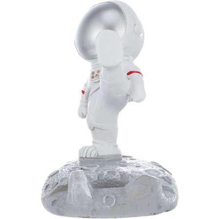 Astronaut Telefonholder Skrivebord Nyhed Mobiltelefonstativ Kreativ Mobiltelefonholder Resin Figurinindretning (Gylden) B