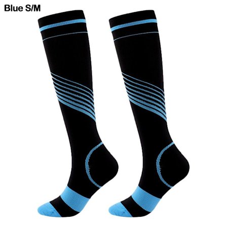 Kompresjonsstrømper Elastiske strømper BLÅ S/M S/M