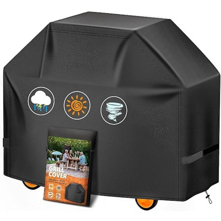 Grillovertræk 58 tommer, overlegen grillovertræk til Weber Genesis 300-serie grill, 600D udendørs grillovertræk til Dyna-glo, Char-Broil, Nexgrill, 