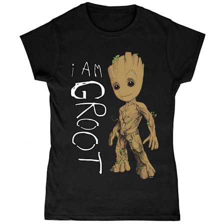 Guardians Of The Galaxy 2 Dam/Damer I Am Groot Scribble T-S