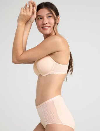 Lindex Bra Dahlia Micro Stripe - Pink - B x 75