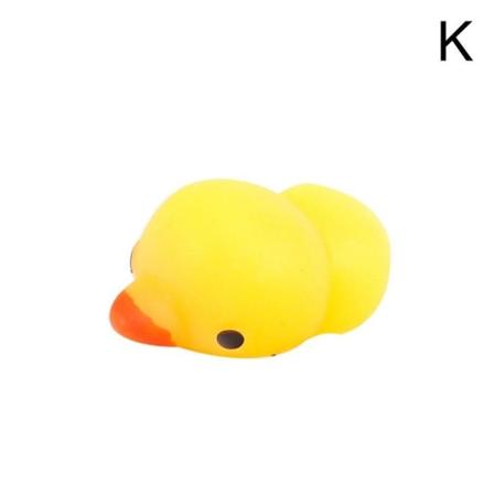 Søt Squishy Mochi Animal Stress Relief Leker Myk TPR Squeeze Pi - Perfet yellow Duck