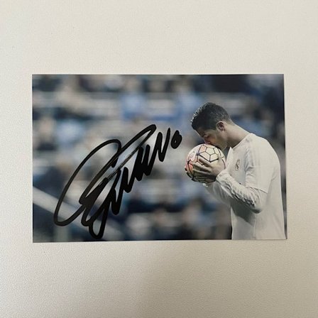 Cristiano Ronaldo Signeret Foto Autograf Tryk Boligindretning B