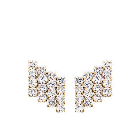 Edblad Luminary Studs L Gold Smycken & klockor Dam Guld ONESIZE