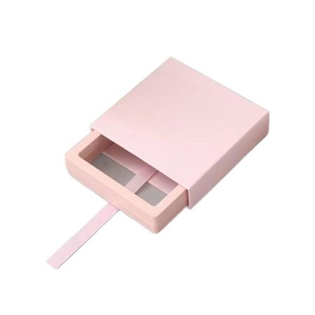 Läpinäkyvä laatikko Ulosvedettävä korurasia PINK pink