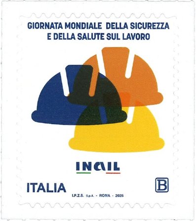 Italien - Verdensdag for sikkerhed og sundhed på arbejdspladsen - Postfrisk frimærke