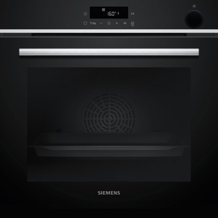 Siemens HR532GBS3 iQ300 innbyggingsovn med dampfunksjon 60 x 60 cm' - 'Svart og stål