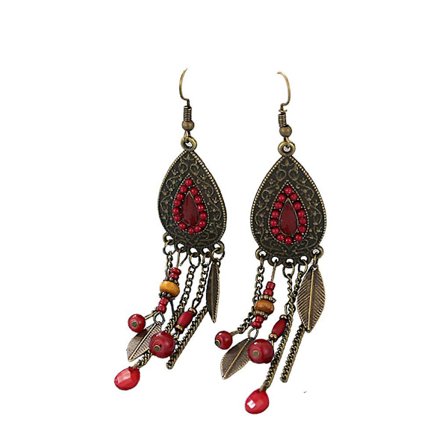 Klassiska vattenfall western örhängen tofsar flerfärgade eleganta