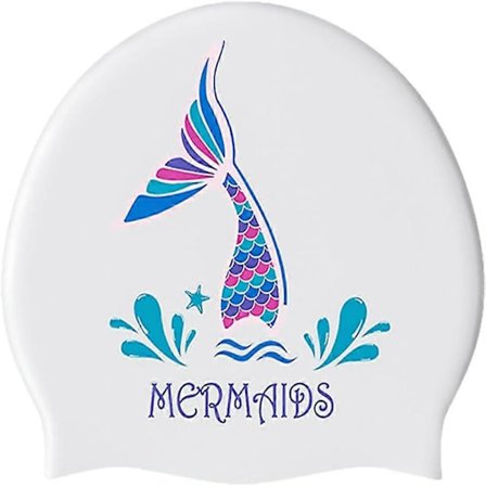 Badehætte til kvinder, elastisk badehætte, vandtæt silikone badehætte, badehætte til langt hår